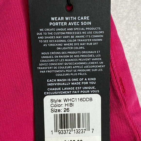 Hudson‎ Womens Pink Mid Rise Flat Front 5 Pockets Design Bootcut Leg Jeans Sz 26 - Picture 8 of 10